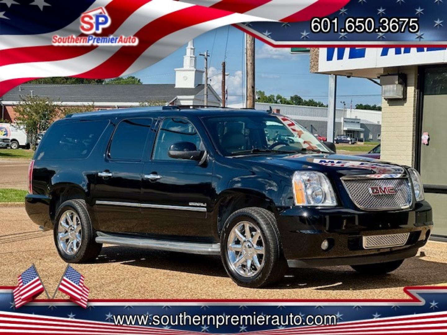 2011 BLACK GMC YUKON XL DENALI (1GKS1MEF7BR) , located at 922 W. Beacon St., Philadelphia, MS, 39350, (601) 650-3675, 32.770447, -89.127151 - Photo#0